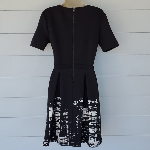 ELIE TAHARI Design Nation Black & White Dress 8 - Picture 3 of 16